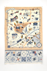 Japanese Fabric American Country Quilt Town - panel